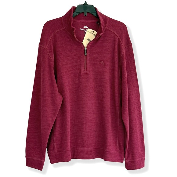 Tommy Bahama Other - Tommy Bahama 1/2 Zip Pullover - NWT Mens Medium Rhumba Red - #46111-N9